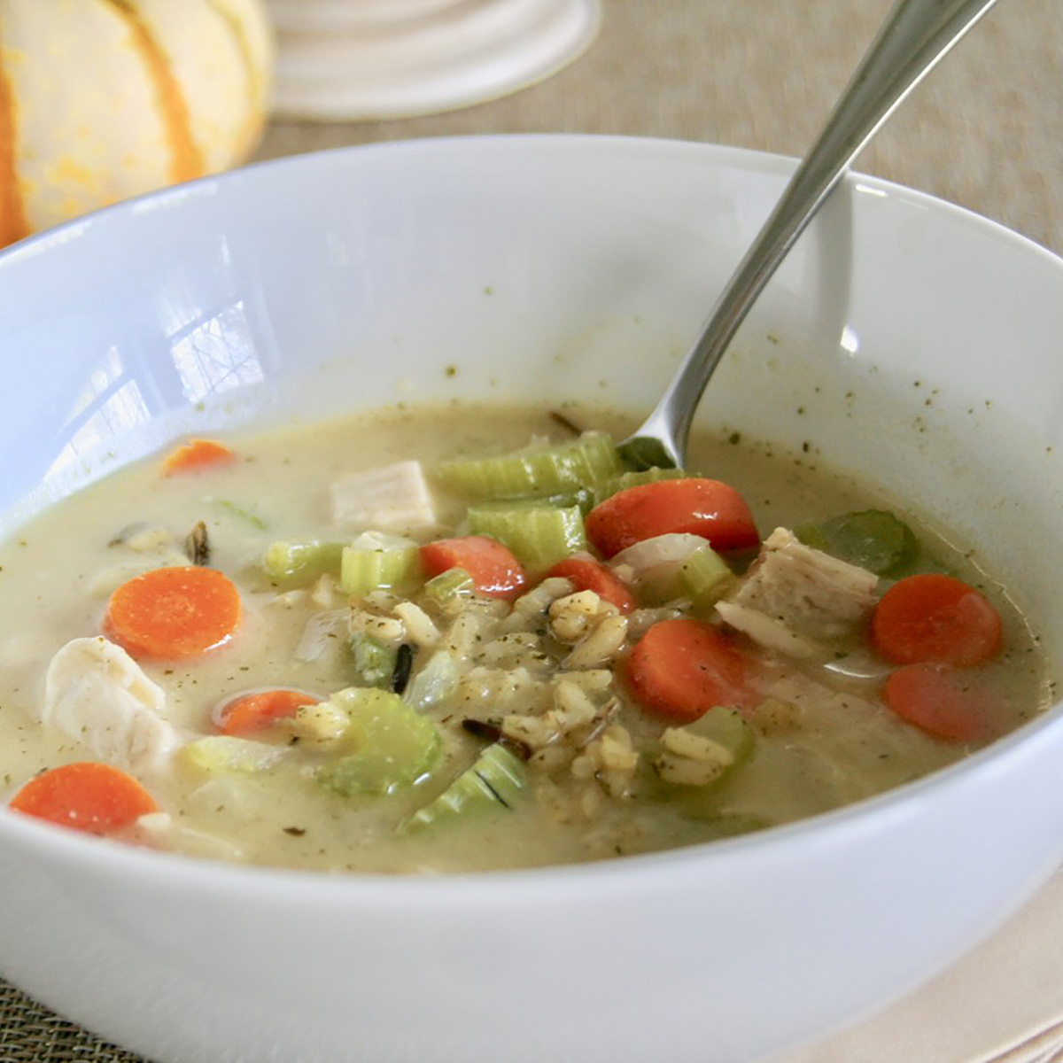 Creamy Turkey and Rice Soup